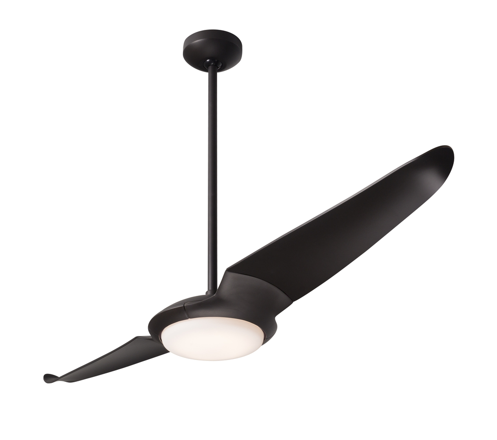 IC/Air (2 Blade ) Fan; Dark Bronze Finish; 56" Dark Blades; 20W LED; Wall/Remote Combo Control