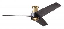 Modern Fan Co. AMB-FM-SBMB-56-EB-NL-CC - Ambit Flush DC Fan- Satin Brass/Matte Black Finish; 56" Ebony Blades; No Light