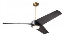 Modern Fan Co. AMB-SBMB-56-EB-870-CC - Ambit DC Fan- Satin Brass/Matte Black Finish; 56" Ebony Blades; 17W LED (Satin Brass Trim)