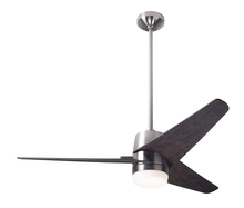 Modern Fan Co. VEL-BN-48-EB-853-CC - Velo DC Fan; Bright Nickel Finish; 48" Ebony Blades; 17W LED; Wall/Remote Combo Control