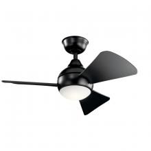 Kichler 330150SBK - Sola LED 3000K 34" Fan Satin Black