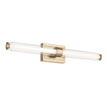 Kichler 55239CPZLED - Laurene 31" Linear Bath Bar Large LED with Clear Glass in Champagne Bronze