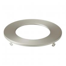 Kichler DLTSL04RNI - Direct-to-Ceiling Slim Decorative Trim 4 inch Round Brushed Nickel