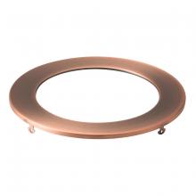 Kichler DLTSL06RACO - Direct-to-Ceiling Slim Decorative Trim 6 inch Round Antique Copper
