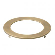 Kichler DLTSL06RNBR - Direct-to-Ceiling Slim Decorative Trim 6 inch Round Natural Brass
