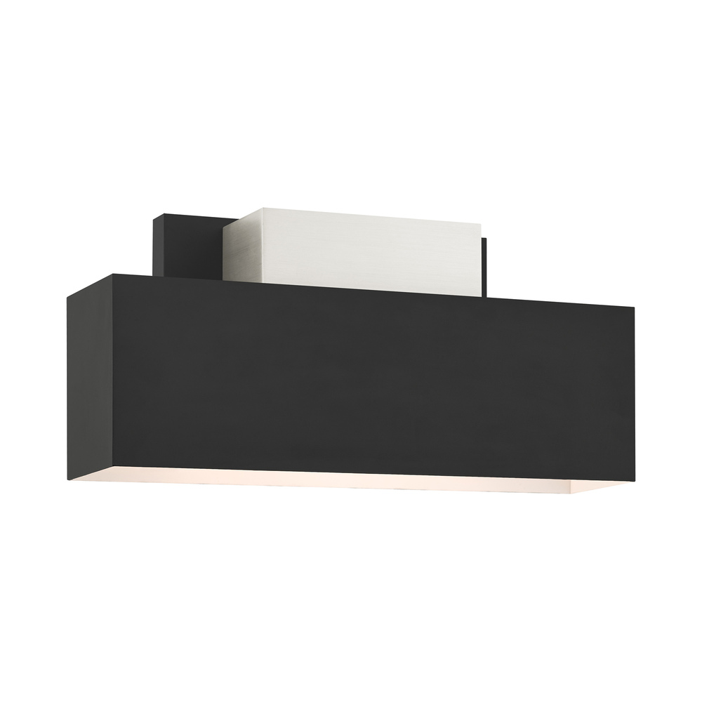 2 Lt Black Outdoor ADA Wall Sconce