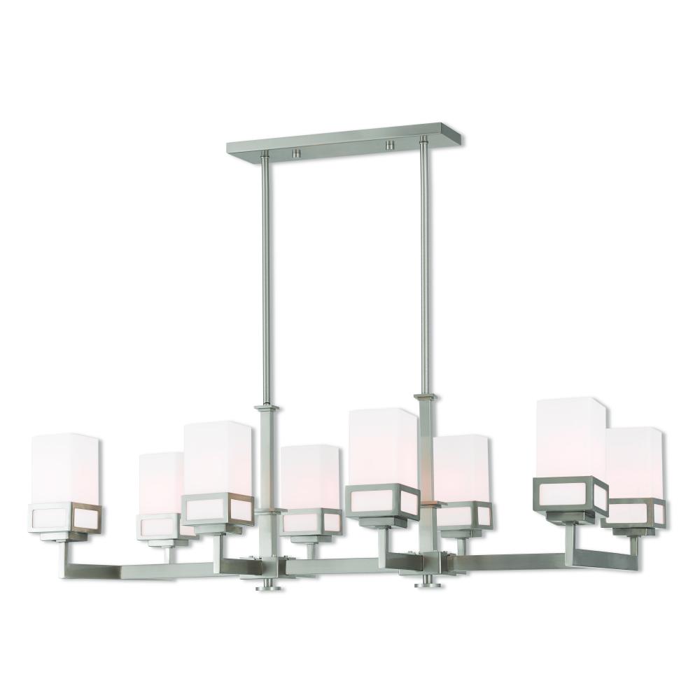 8 Lt BN Linear Chandelier