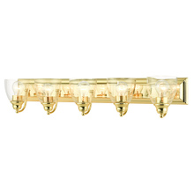 Livex Lighting 17075-02 - 5 Lt Polished Brass Vanity Sconce