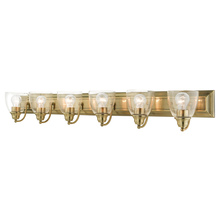 Livex Lighting 17076-01 - 6 Lt Antique Brass Vanity Sconce
