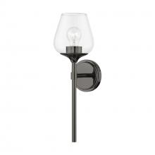 Livex Lighting 17471-46 - 1 Light Black Chrome Vanity Sconce