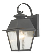 Livex Lighting 2162-61 - 1 Light Charcoal Outdoor Wall Lantern