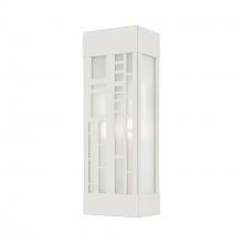 Livex Lighting 22972-91 - 2 Light Brushed Nickel Outdoor ADA Sconce