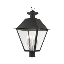 Livex Lighting 27223-04 - 4 Lt Black Outdoor Post Top Lantern