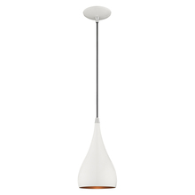 Livex Lighting 41171-69 - 1 Lt Shiny White Mini Pendant