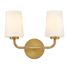 Lark 853452LCB-NAT - Small Two Light Vanity