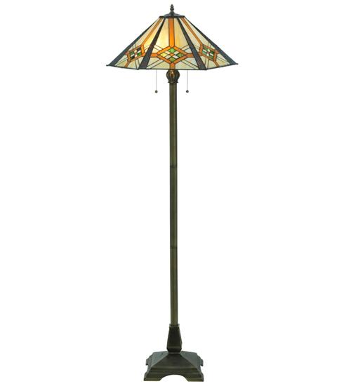 61"H Crosshairs Mission Floor Lamp