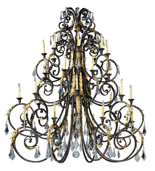 72"W Serratina 32 LT Chandelier