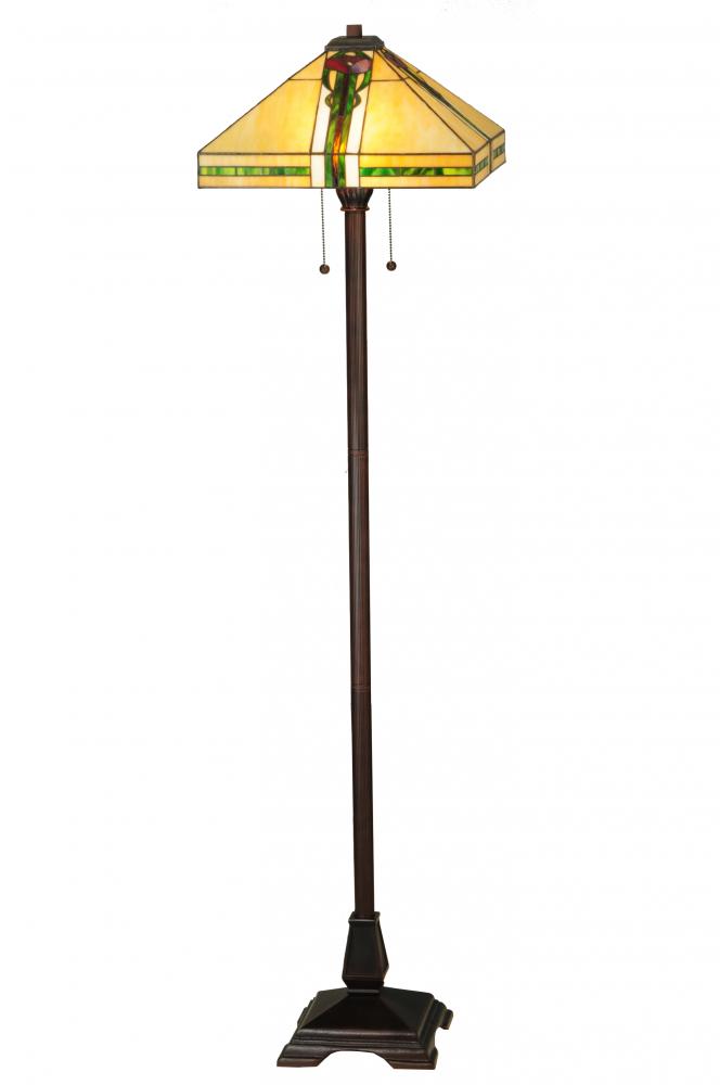 62"H Parker Poppy Floor Lamp