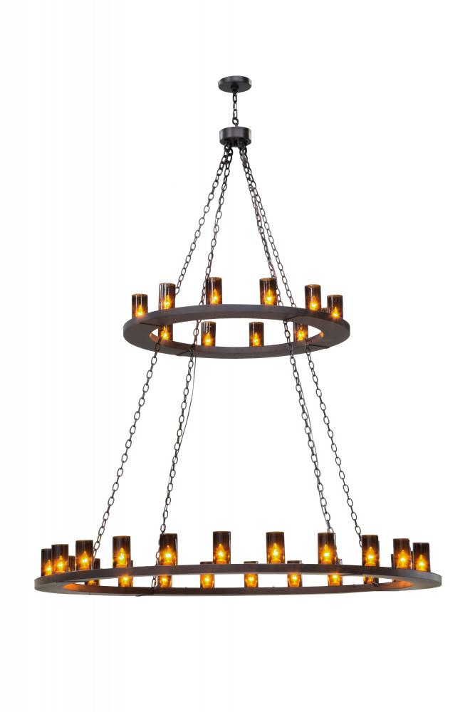 72"W Loxley 36 LT Two Tier Chandelier