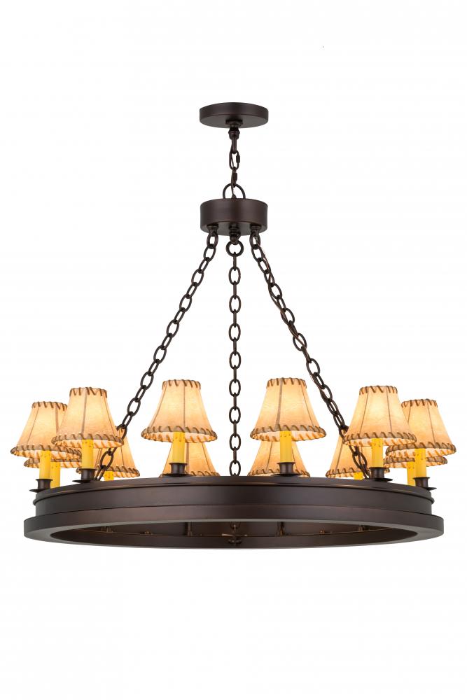 39"W Sullivan Ranch 12 LT Chandelier