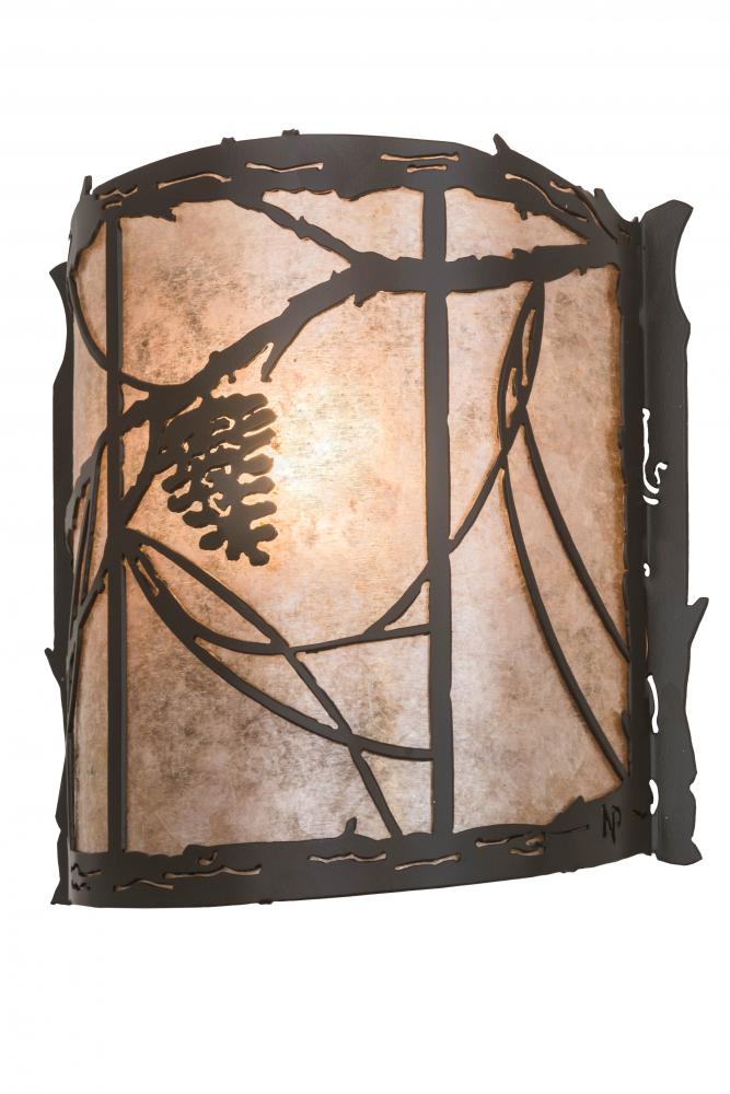 9" Wide Whispering Pines Wall Sconce