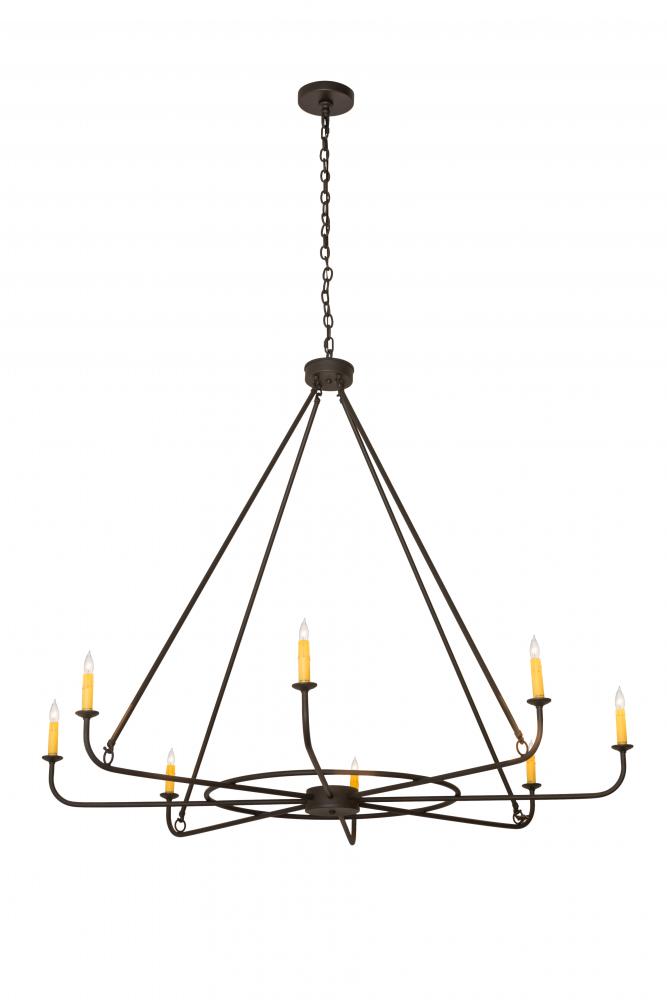 57"W Brach Ring 8 LT Chandelier