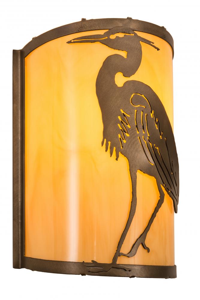 8"W Heron Wall Sconce