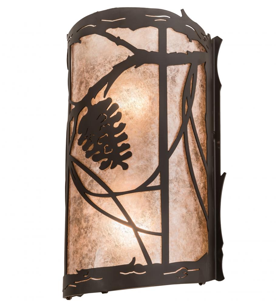 7" Wide Whispering Pines Wall Sconce