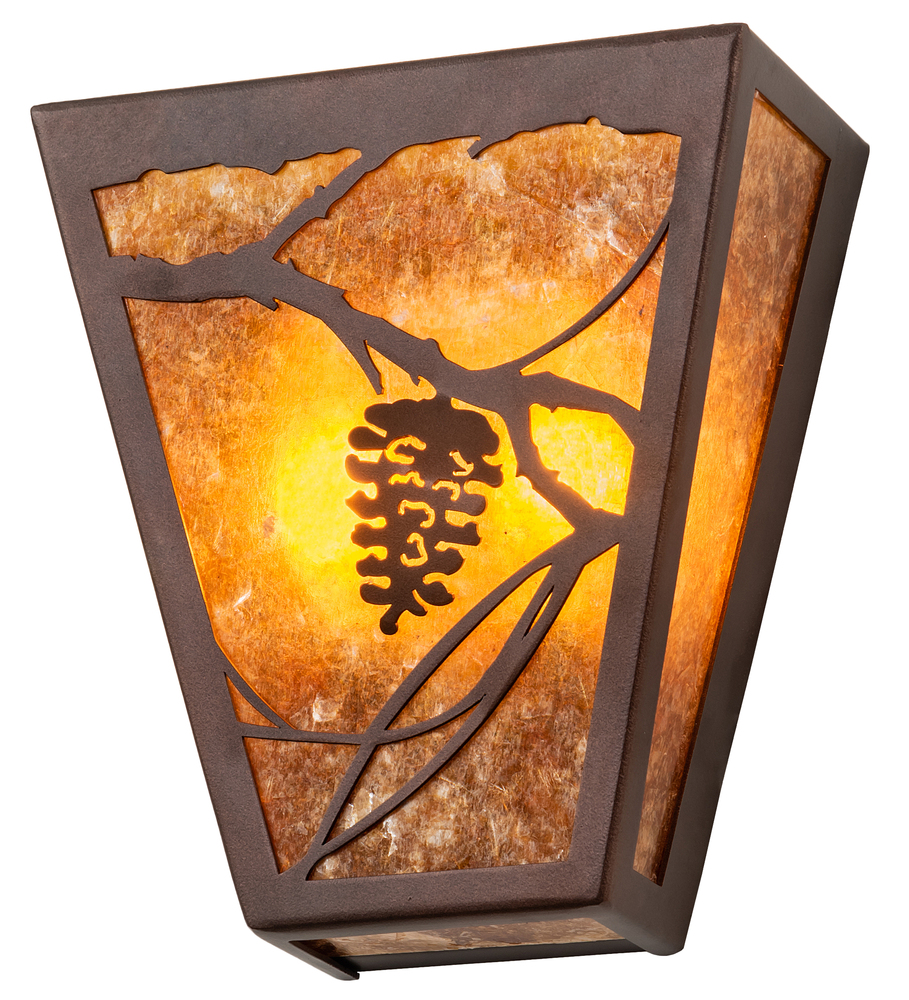 7" Wide Whispering Pines Wall Sconce