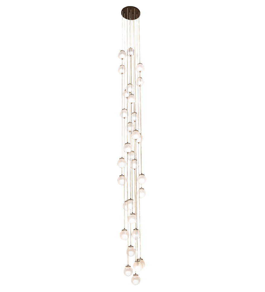 28" Wide Bola 30 Light Cascading Pendant