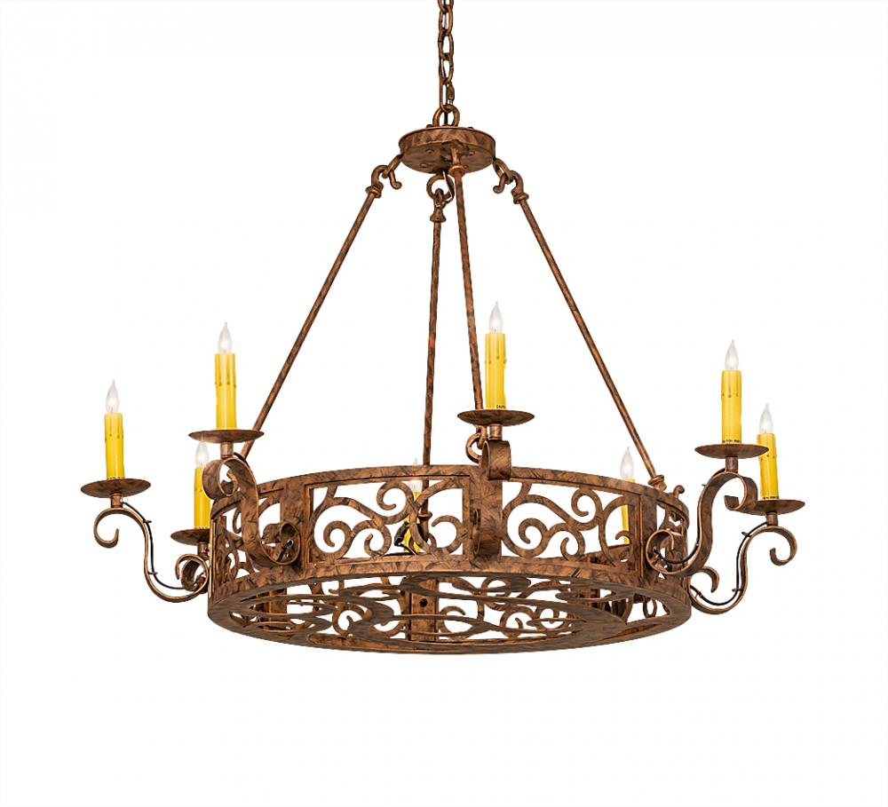 36" Wide Delano 8 Light Chandelier