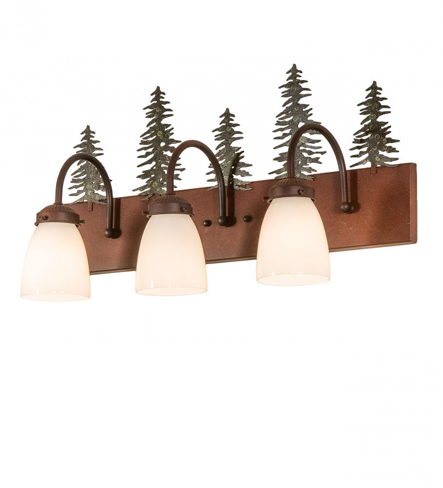 24"Wide Tall Pines 3 Light Vanity Light