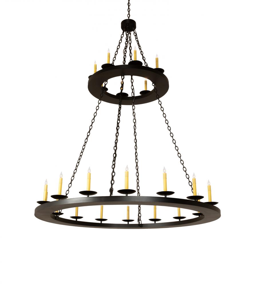 60" Wide Loxley 24 Light Two Tier Chandelier