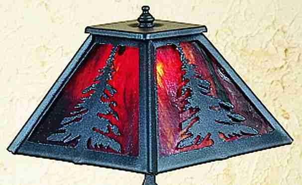 14"H Tall Pines Accent Lamp