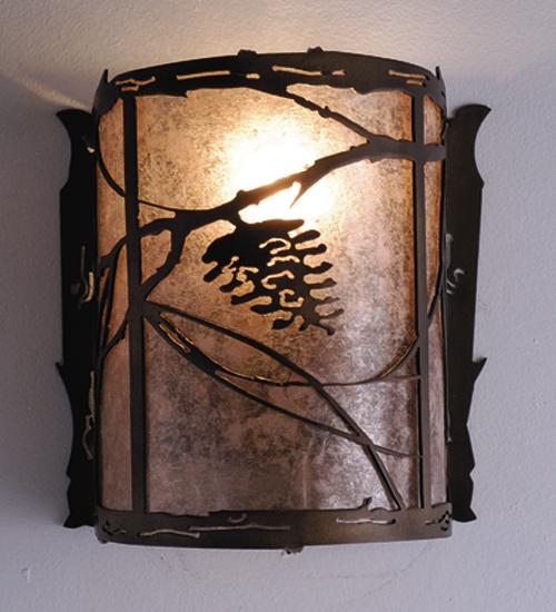 6.5" Wide Whispering Pines Wall Sconce