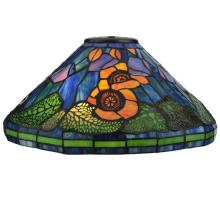 Meyda Blue 119550 - 16" Wide Tiffany Poppy Cone Shade