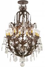 Meyda Blue 120332 - 40"W French Baroque 16 LT Chandelier