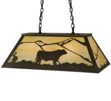 Meyda Blue 133345 - 33" Long Steer Oblong Pendant