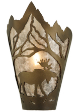 Meyda Blue 136672 - 8"W Moose at Dawn Right Wall Sconce