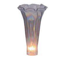 Meyda Blue 13822 - 3" Wide X 5" High Purple Iridescent Pond Lily Shade