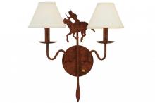 Meyda Blue 140707 - 18" Wide High Plains Rider 2 Light Wall Sconce