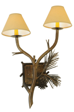 Meyda Blue 141316 - 27"H Lone Pine 2 LT Wall Sconce