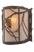 Meyda Blue 145311 - 9"W Whispering Pines Wall Sconce