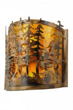Meyda Blue 149252 - 12" Wide Tall Pines Wall Sconce