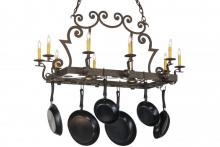 Meyda Blue 153216 - 48"L Tourelle 10 LT W/Downlights Pot Rack