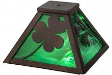 Meyda Blue 154094 - 8" Square Shamrock Shade