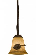 Meyda Blue 162410 - 6"W Falling Leaf Mini Pendant