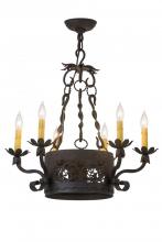 Meyda Blue 162507 - 24" Wide Dragone 6 Light Chandelier