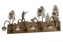 Meyda Blue 165086 - 29"W Quail Hunter W/Dog 4 LT Vanity Hardware