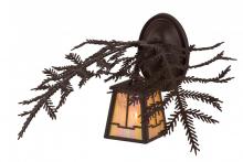 Meyda Blue 166568 - 16"W Pine Branch Valley View Wall Sconce